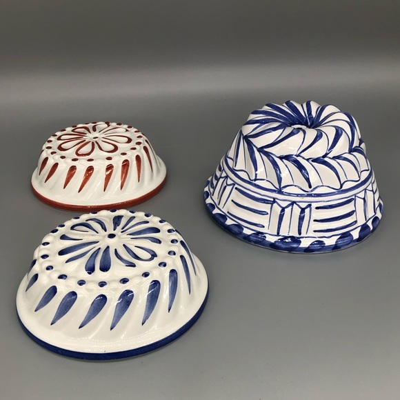 Set of 3 ABC Bassano Ceramic Hand Painted Mold Wall Hangings Italian Vintage - Picture 6 of 12